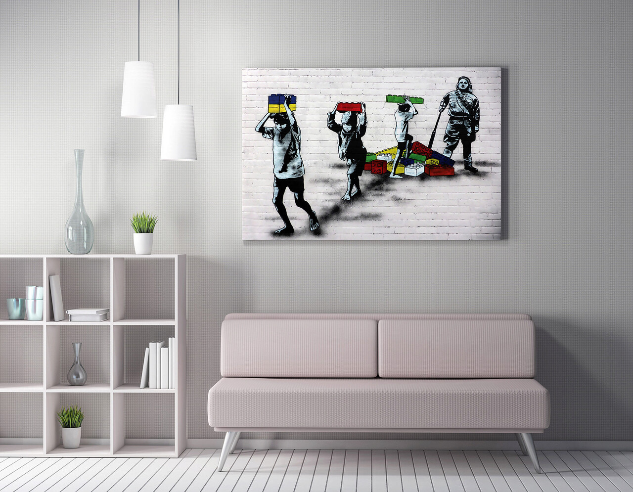Tablou decorativ, WY138 (50 x 70), Canvas imprimat, Multicolor - imagine 4